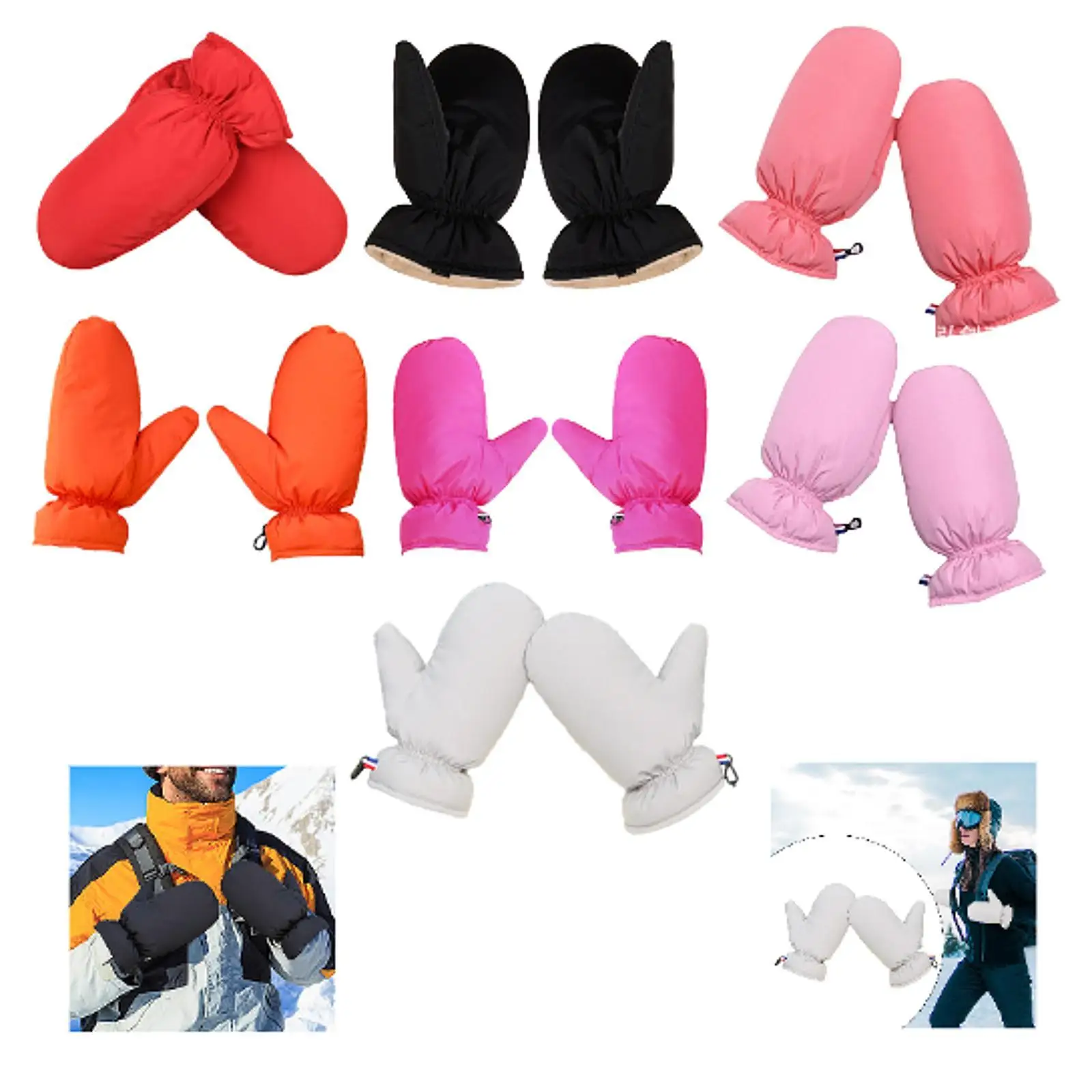 Пуховые варежки, перчатки для холодной погоды, ветрозащитные, водонепроницаемые, удобные, теплые, зимние варежки, лыжные перчатки для езды на велосипеде, спорта
Пуховые варежки, перчатки для холодной погоды, ветрозащитные, водонепроницаемые, удобные, теплые, зимние варежки, лыжные перчатки для езды на велосипеде, спорта