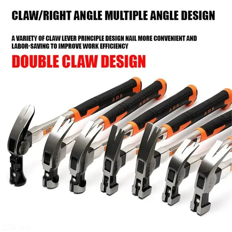 Claw Hammer, High Carbon Steel Forged Magnetic Nail Starter, Premium Hardware Hand Tool for Carpenter Electrician Work Part
Claw Hammer, High Carbon Steel Forged Magnetic Nail Starter, Premium Hardware Hand Tool for Carpenter Electrician Work Part