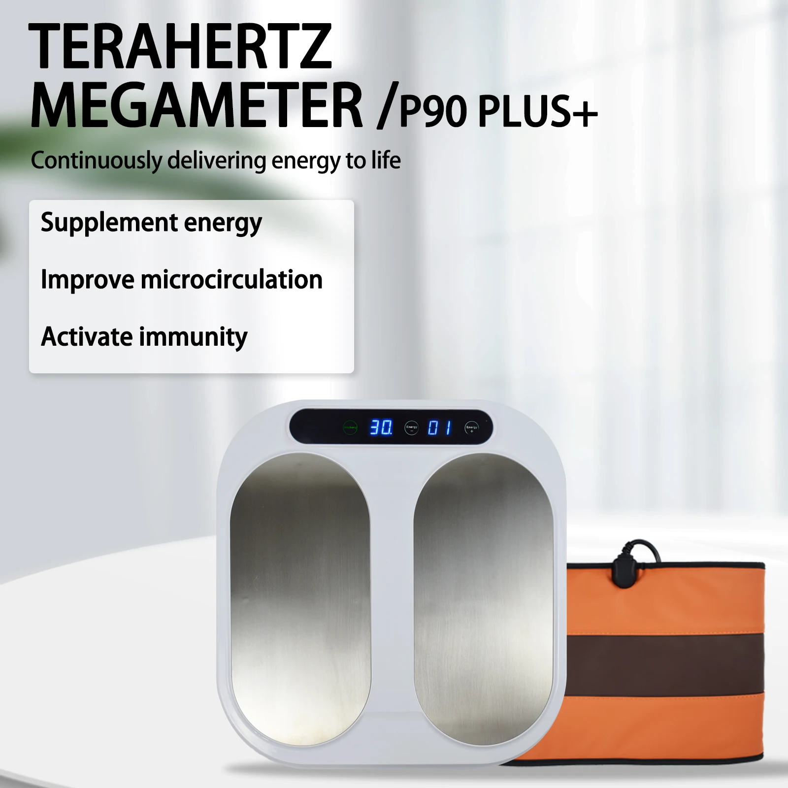 Terahertz P90 Plus+ Energy Bio-life Therapy Devices Itera Foot Massager Promote Blood Circulation Terahertz Wave Therapy Machine
Terahertz P90 Plus+ Energy Bio-life Therapy Devices Itera Foot Massager Promote Blood Circulation Terahertz Wave Therapy Machine