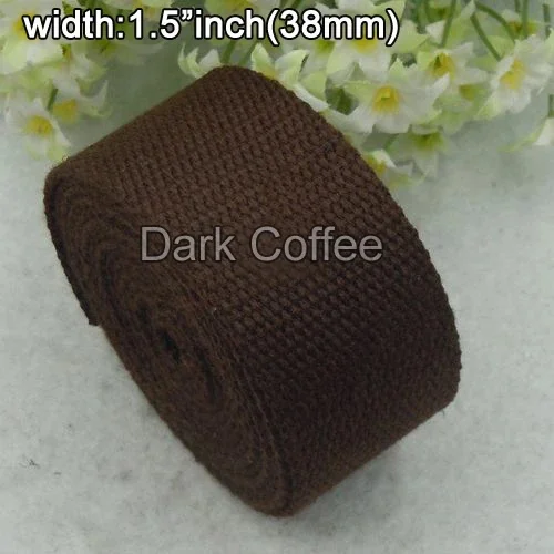 Wholesale 1.5"inch Width 38mm Good Quality Thick Cotton fabric Webbing Belt straps for bag clothing 2 yard/Lot
Wholesale 1.5"inch Width 38mm Good Quality Thick Cotton fabric Webbing Belt straps for bag clothing 2 yard/Lot