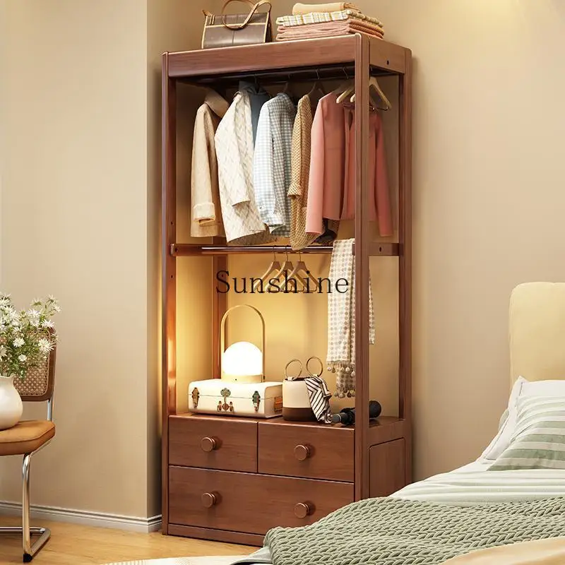 Solid wood coat rack, bedroom floor-to-ceiling bedside integrated living room entrance, clothes storage
Solid wood coat rack, bedroom floor-to-ceiling bedside integrated living room entrance, clothes storage