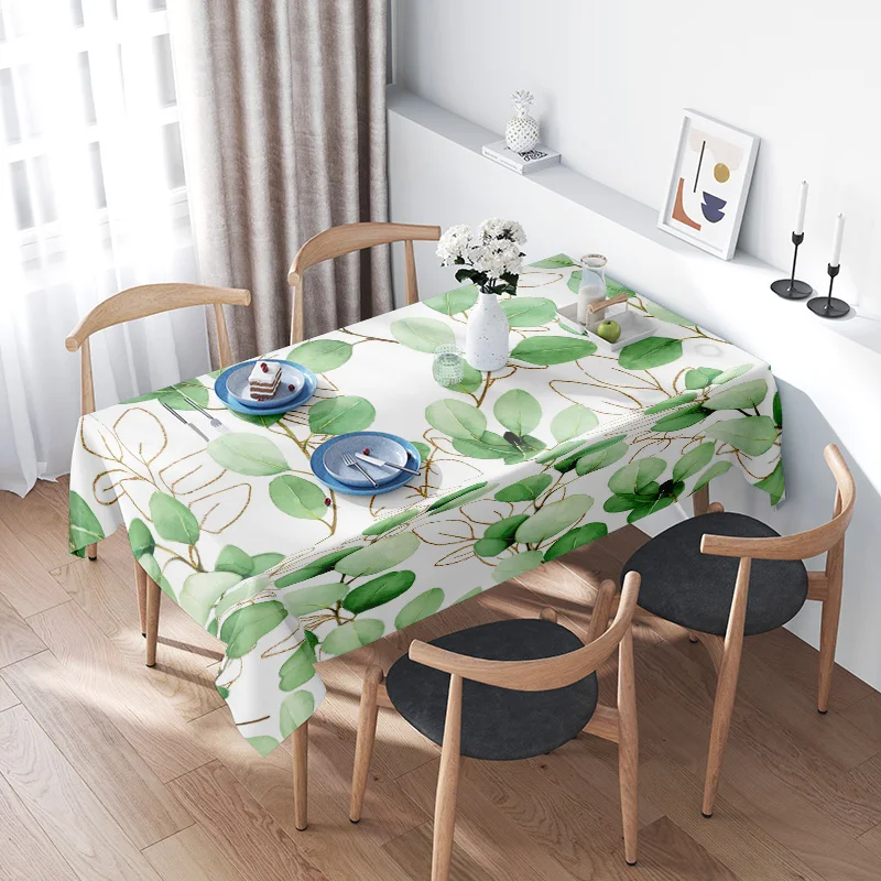 Green Leaf Tablecloth with Fresh Floral Design Perfect for Dining Room Decor, Reusable Washable Modern Kitchen Decoration (2m x
Green Leaf Tablecloth with Fresh Floral Design Perfect for Dining Room Decor, Reusable Washable Modern Kitchen Decoration (2m x