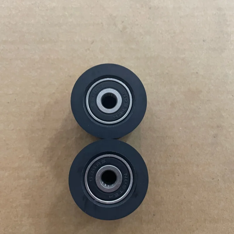 4Pcs soft rubber wheel roller conveyor belt stopper wheel rubber embedded with dual bearing guide wheel flat pressure wheel
4Pcs soft rubber wheel roller conveyor belt stopper wheel rubber embedded with dual bearing guide wheel flat pressure wheel