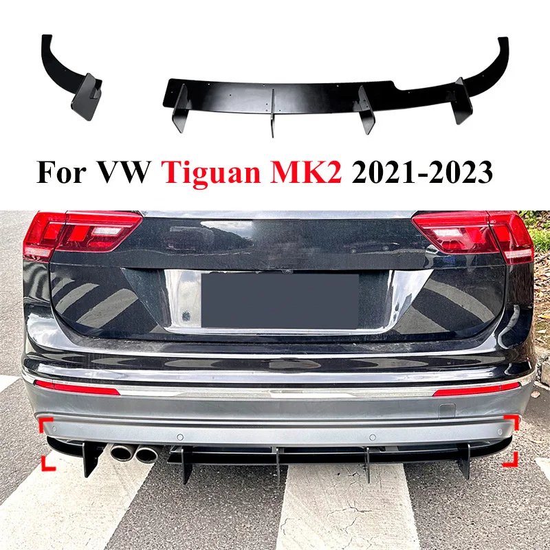Glossy Car Styling Lower Rear Bumper Lip Diffuser Spoiler Splitter Protector Guard 2021 2022 2023 For VW Volkswagen Tiguan MK2
Glossy Car Styling Lower Rear Bumper Lip Diffuser Spoiler Splitter Protector Guard 2021 2022 2023 For VW Volkswagen Tiguan MK2