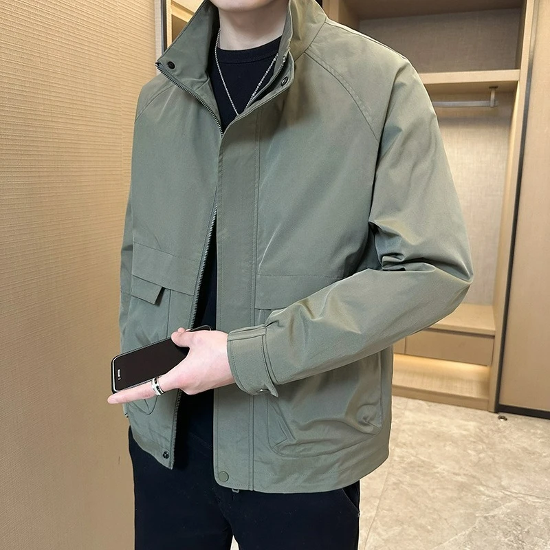 Quality Men's Versatile Casual Jacket Fashion Handsome Thin Simple Stand-Up Top Comfortable Temperament Ventilate Skin-friendly
Quality Men's Versatile Casual Jacket Fashion Handsome Thin Simple Stand-Up Top Comfortable Temperament Ventilate Skin-friendly
