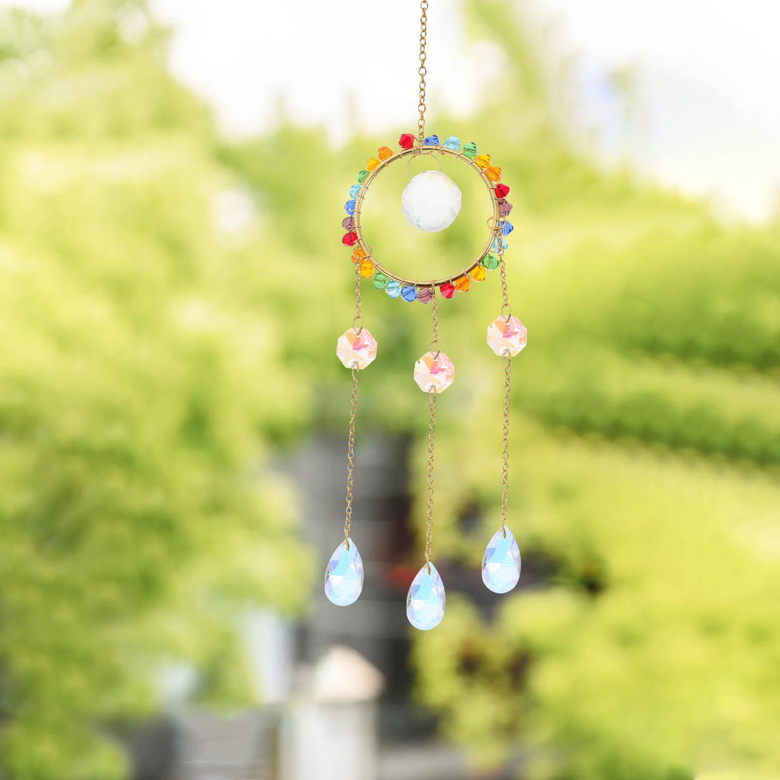 Crystal Sun Catcher Hanging Ornament Delicate Pendant for Window Garden Home Decoration Crystal Prism Hanging Decoration
Crystal Sun Catcher Hanging Ornament Delicate Pendant for Window Garden Home Decoration Crystal Prism Hanging Decoration