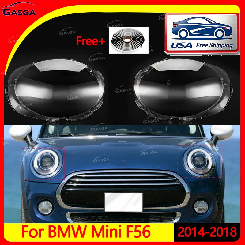 For BMW Mini F56 2014-18 Transparent Shell Pair Front Headlight Lens Cover+Glue
For BMW Mini F56 2014-18 Transparent Shell Pair Front Headlight Lens Cover+Glue