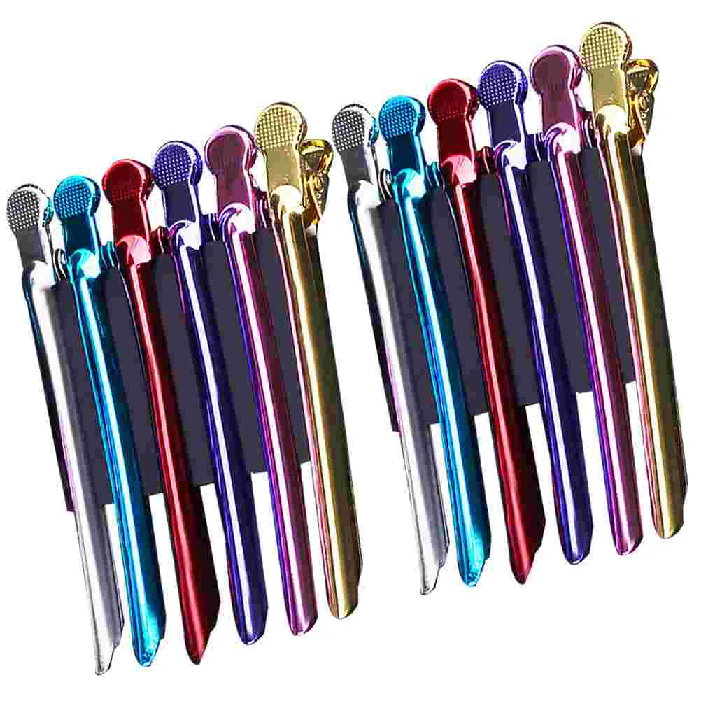 12pcs Colorful Stainless Steel Hairdressing Clips for Salon Home Safe Smooth Glossy Random Color Large Quantity
12pcs Colorful Stainless Steel Hairdressing Clips for Salon Home Safe Smooth Glossy Random Color Large Quantity