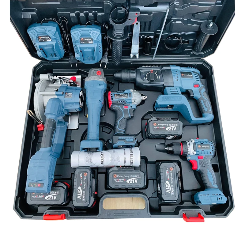 Power Tool Kits Electric Hammer Impact Drill Brushless Angle Grinder Cordless Wrench Portable Circular Saw Combination Tool Set
Power Tool Kits Electric Hammer Impact Drill Brushless Angle Grinder Cordless Wrench Portable Circular Saw Combination Tool Set