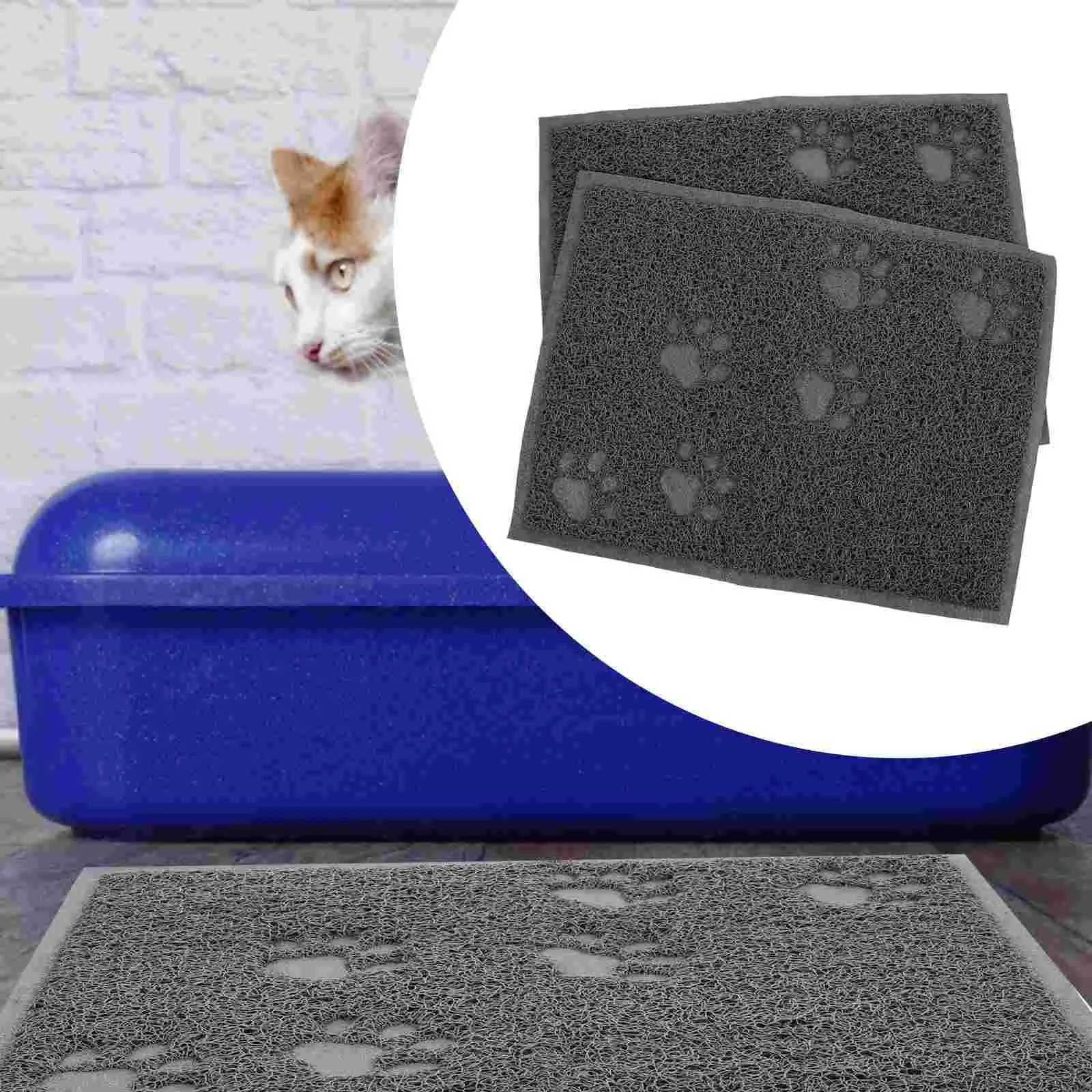2Pcs Cat Mat Pet Cat Litter Pad PVC Cat Litter Pad Household Pet Mat litter box mat
2Pcs Cat Mat Pet Cat Litter Pad PVC Cat Litter Pad Household Pet Mat litter box mat