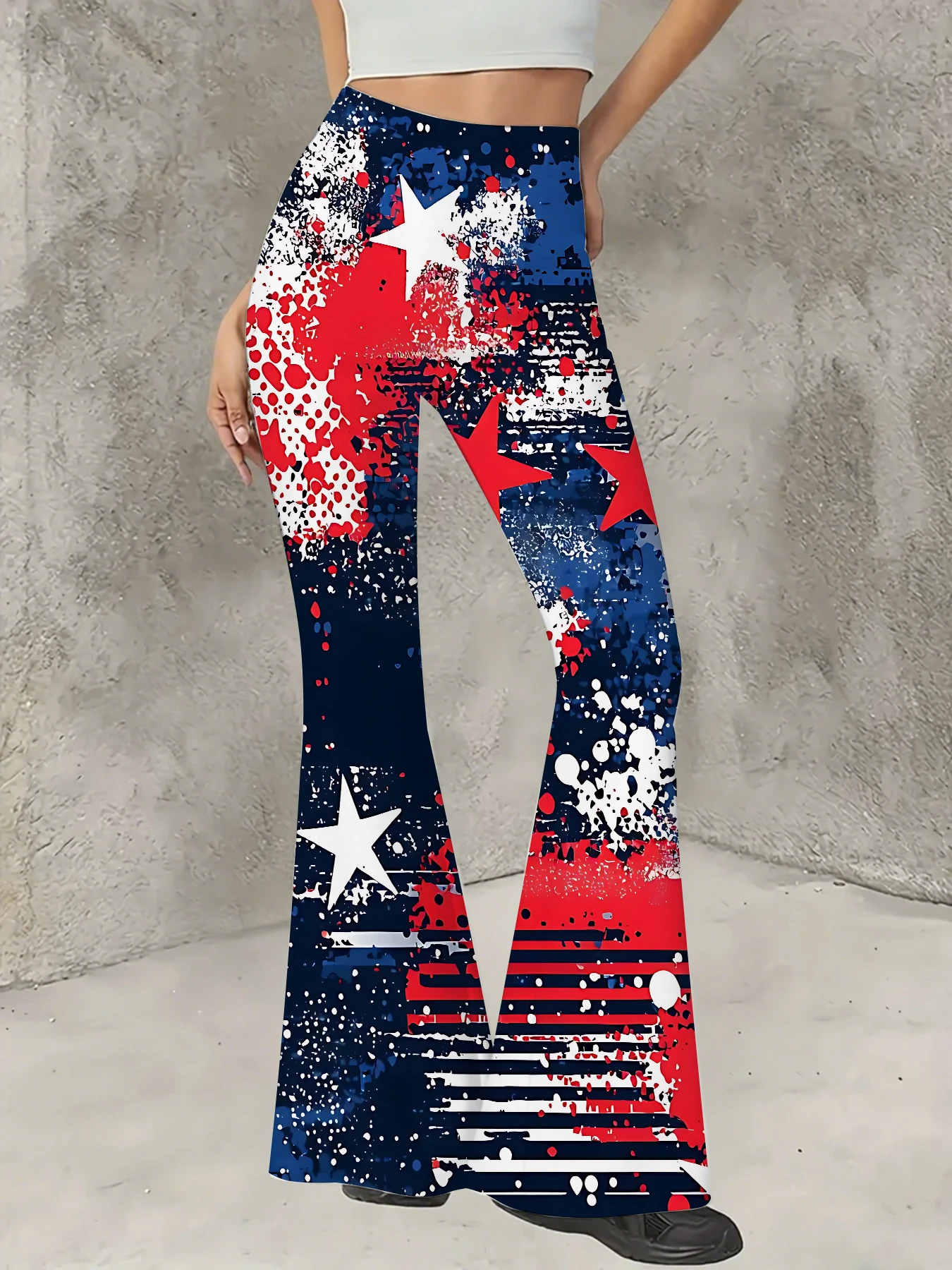 Women's Striped Print Flare Pants Loose Fit Knit Wide Leg Bell Bottom Trousers
Women's Striped Print Flare Pants Loose Fit Knit Wide Leg Bell Bottom Trousers