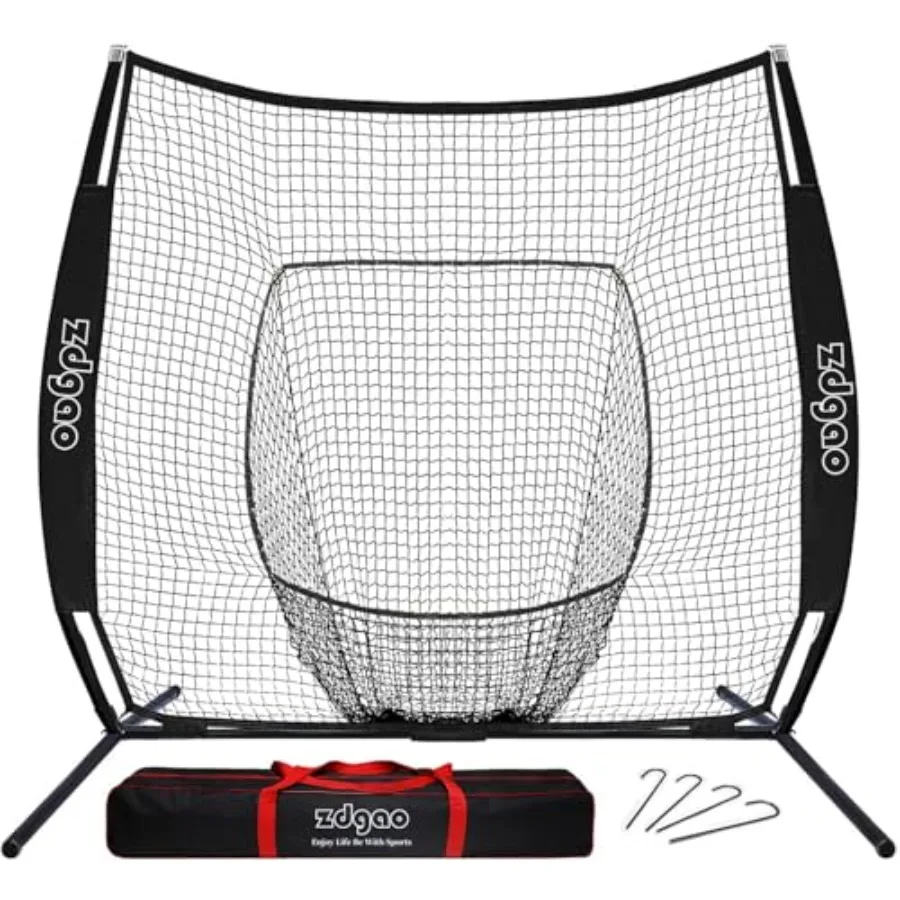 7×7ft Baseball Softball Practice Net- Portable Baseball Net for Batting Hitting Pitching Come with Carry Bag Training for Playe
7×7ft Baseball Softball Practice Net- Portable Baseball Net for Batting Hitting Pitching Come with Carry Bag Training for Playe