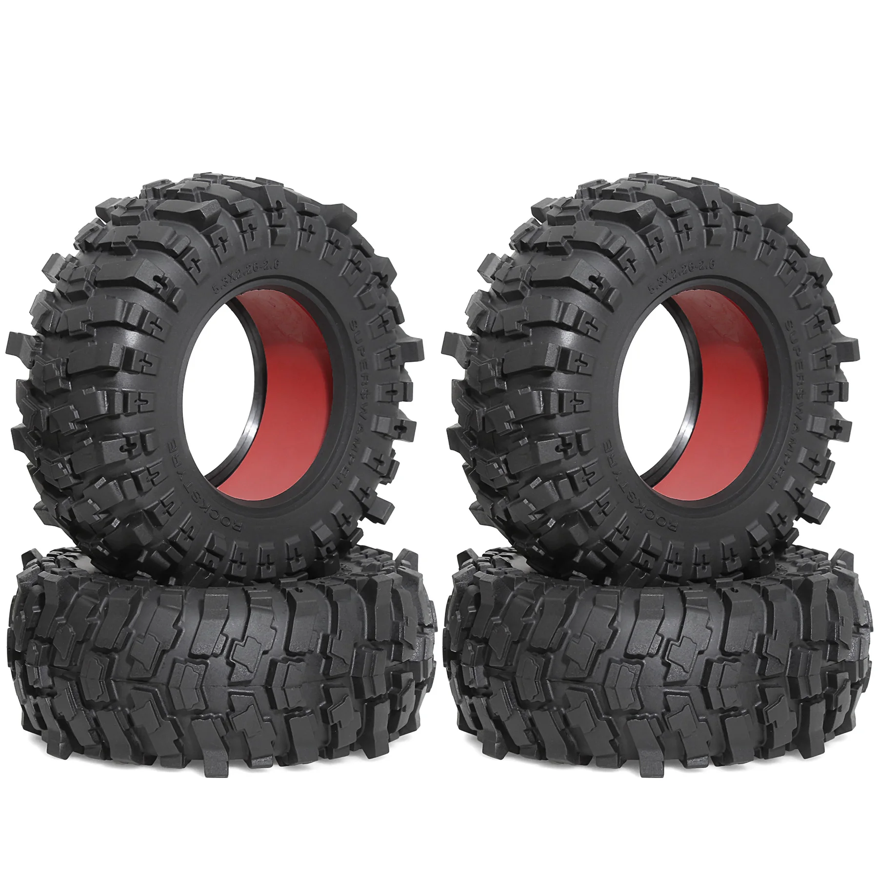2.6''RC Crawler Tires,Dual stage sponge/silicone insert for 1/10 Axial RR10 90048 90018 90053 Wraith
2.6''RC Crawler Tires,Dual stage sponge/silicone insert for 1/10 Axial RR10 90048 90018 90053 Wraith