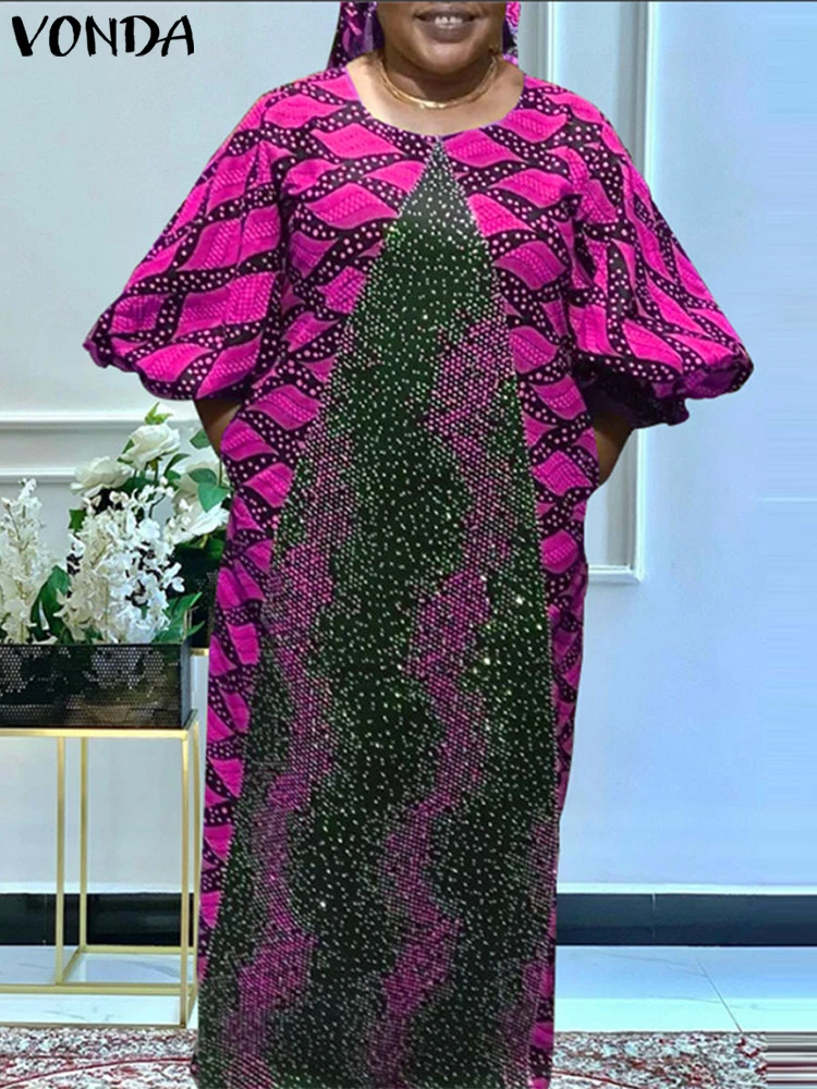 Plus Size VONDA Bohemian Maxi Long Dresses 2024 Women Printing Vestidos Vintage Lantern Sleeve Casual O-Neck Sundress Loose Robe
Plus Size VONDA Bohemian Maxi Long Dresses 2024 Women Printing Vestidos Vintage Lantern Sleeve Casual O-Neck Sundress Loose Robe