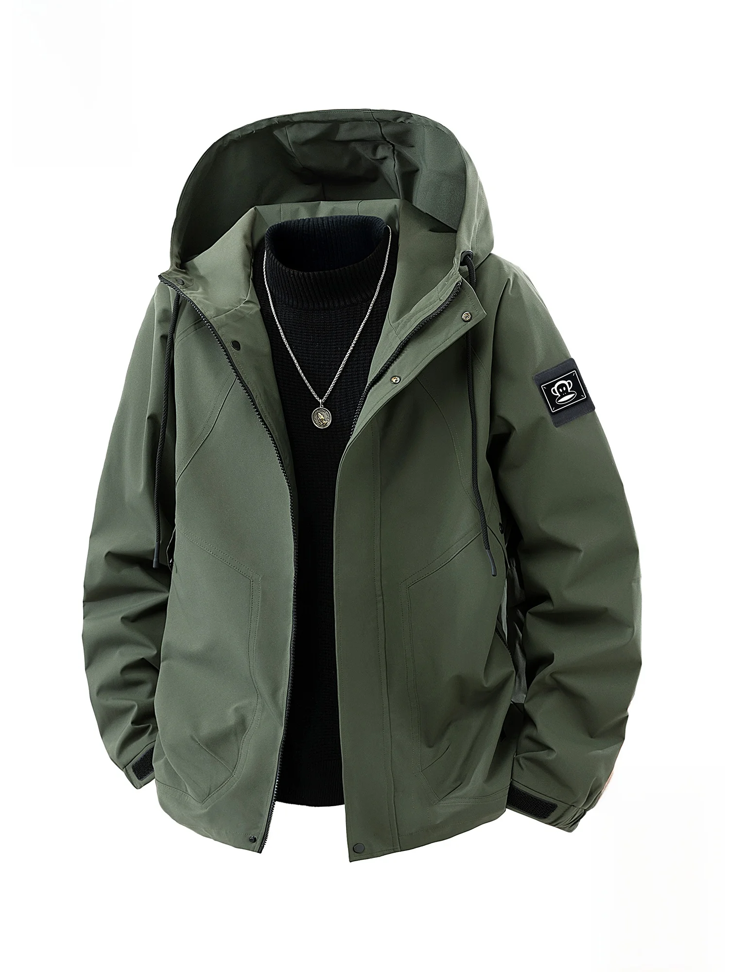 Мужская повседневная свободная куртка Paul Frank для активного отдыха, новая весенняя модель из полиэстера, с длинными рукавами, на молнии, с капюшоном, рабочая одежда
Мужская повседневная свободная куртка Paul Frank для активного отдыха, новая весенняя модель из полиэстера, с длинными рукавами, на молнии, с капюшоном, рабочая одежда