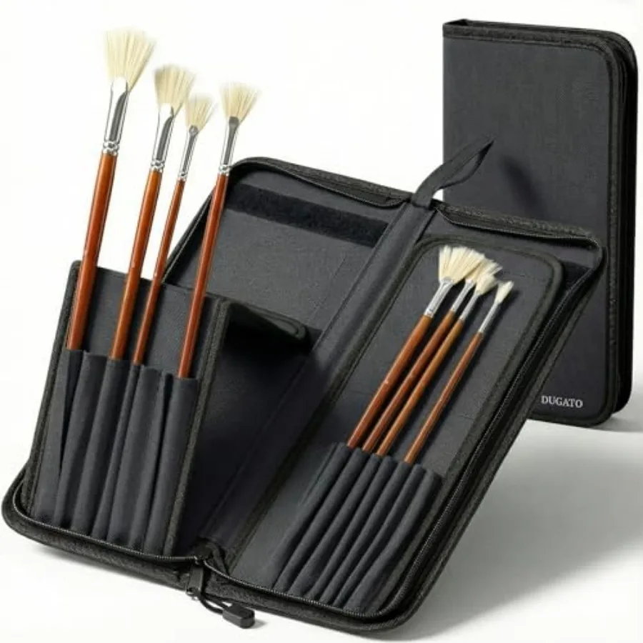 Long Canvas Pat Brush Holder Zippered ch, Premium Art Case for Brushes Long Handle up to 13" Length, 15 Slots Storage for Artis
Long Canvas Pat Brush Holder Zippered ch, Premium Art Case for Brushes Long Handle up to 13" Length, 15 Slots Storage for Artis