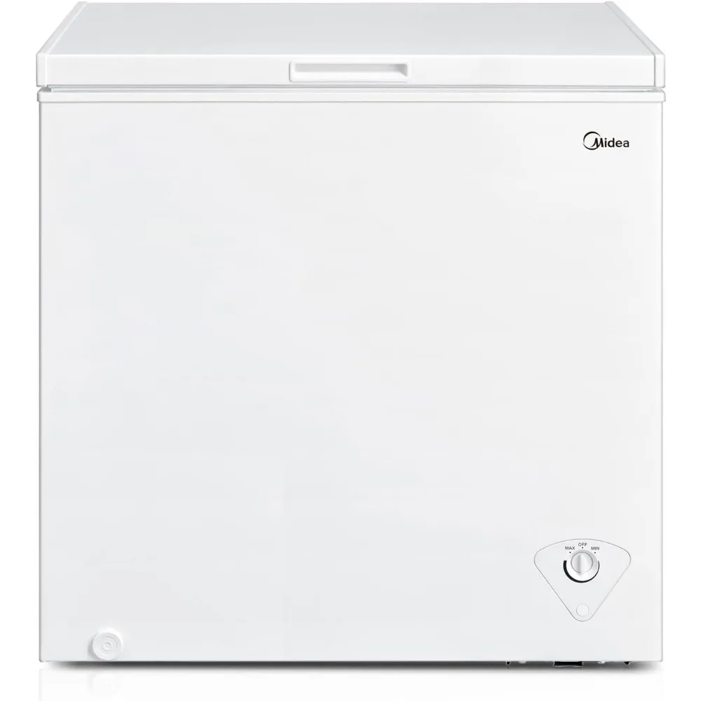 Chest Freezer, Steel Mechanical Control with Adjustable Thermostat Hinge-Style Door Remains Open 7.0 Cubic Feet, White
Chest Freezer, Steel Mechanical Control with Adjustable Thermostat Hinge-Style Door Remains Open 7.0 Cubic Feet, White