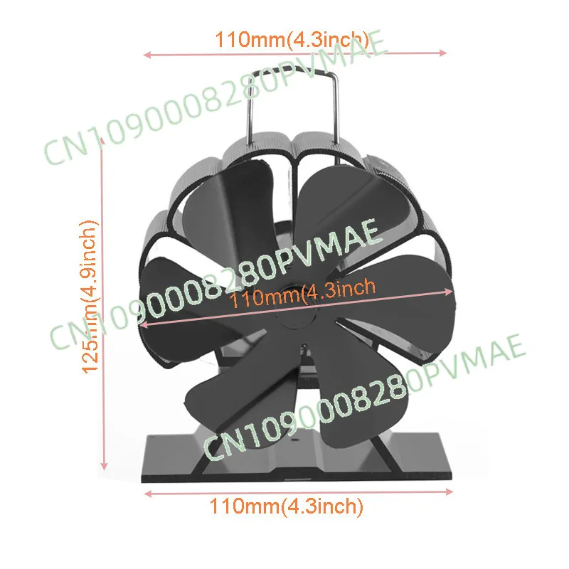 6 Blade Fireplace Thermal Power Fan High Temperature Resistant Wood Fireplace Thermal Energy Fan
6 Blade Fireplace Thermal Power Fan High Temperature Resistant Wood Fireplace Thermal Energy Fan