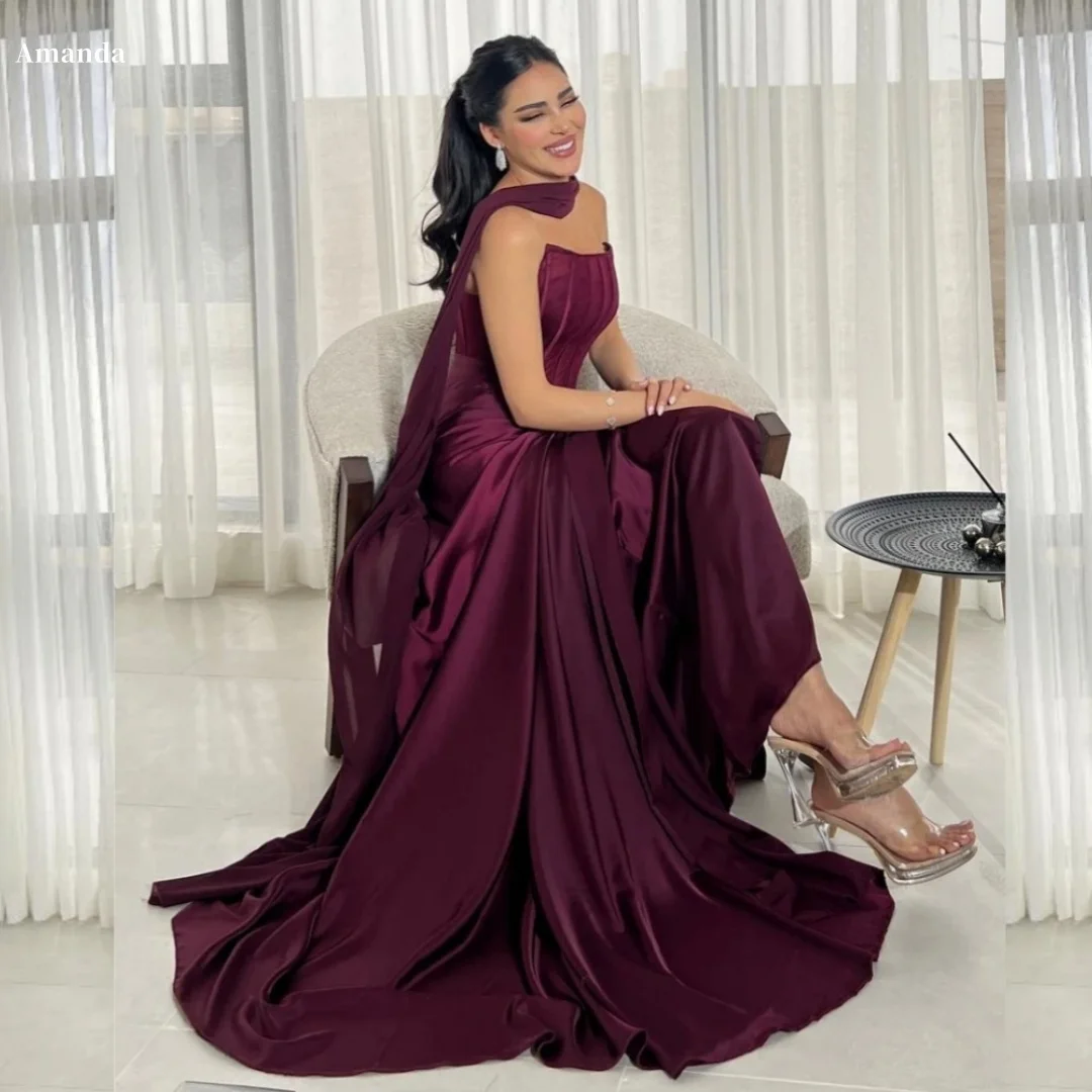 Amanda Customized Burgundy One Shoulder Prom Dress with Draped Satin Sash Flowing Slim Fit Silhouette Luxury Formal Evening 2026
Amanda Customized Burgundy One Shoulder Prom Dress with Draped Satin Sash Flowing Slim Fit Silhouette Luxury Formal Evening 2026