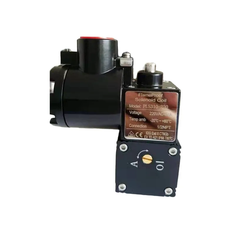 IP66 Explosion-proof Solenoid Valve Stainless Steel 316 and Aluminium for Gas Media Models PL5310-024 and PL5310-220
IP66 Explosion-proof Solenoid Valve Stainless Steel 316 and Aluminium for Gas Media Models PL5310-024 and PL5310-220