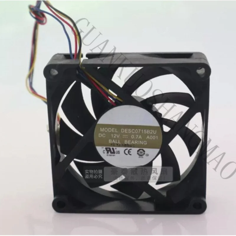 HJY 1 piece For AVC fan DESC0715B2U 12V 0.7A 7CM dual ball bearing 4-wire cooling fan
HJY 1 piece For AVC fan DESC0715B2U 12V 0.7A 7CM dual ball bearing 4-wire cooling fan