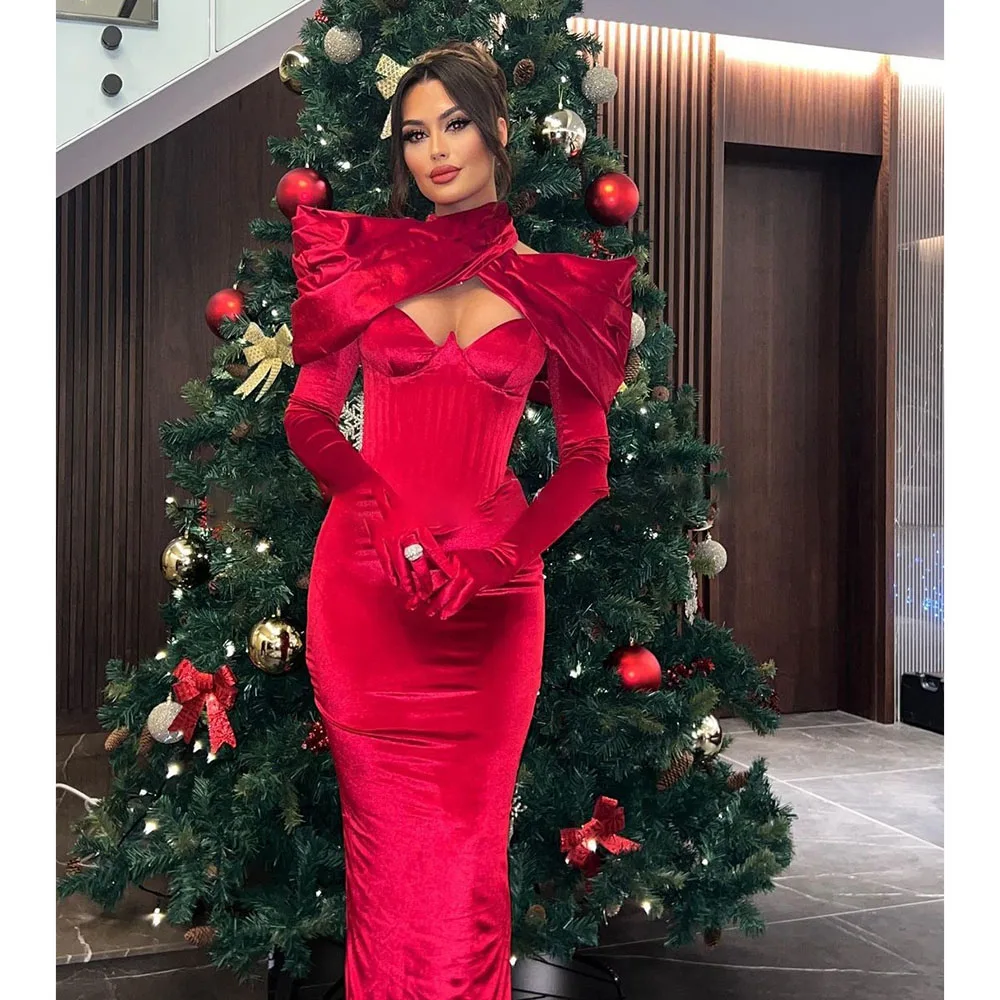 KSDN Popular Evening Dress for Women Fashion V-Neck Long Sleeves Mermaid Party Gowns Elegant Solid Floor Length Prom Dress 2023
KSDN Popular Evening Dress for Women Fashion V-Neck Long Sleeves Mermaid Party Gowns Elegant Solid Floor Length Prom Dress 2023