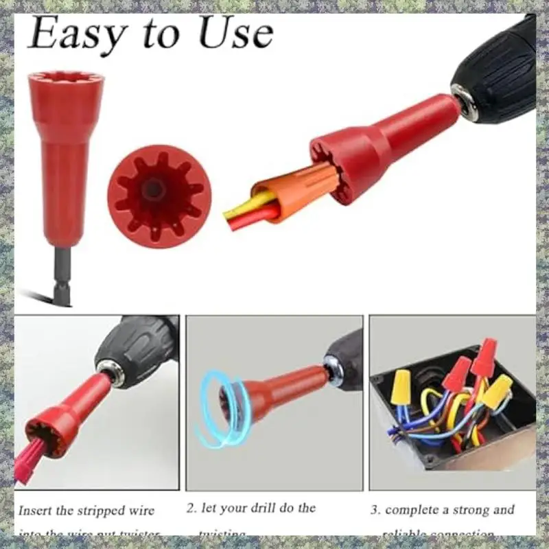 WON 2Pcs Wire Twister Tool For Drill,Wire Twister,Wire Twisting Tool,Spin Twisting Wire Connector Socket With 1/4Inch Chuck
WON 2Pcs Wire Twister Tool For Drill,Wire Twister,Wire Twisting Tool,Spin Twisting Wire Connector Socket With 1/4Inch Chuck