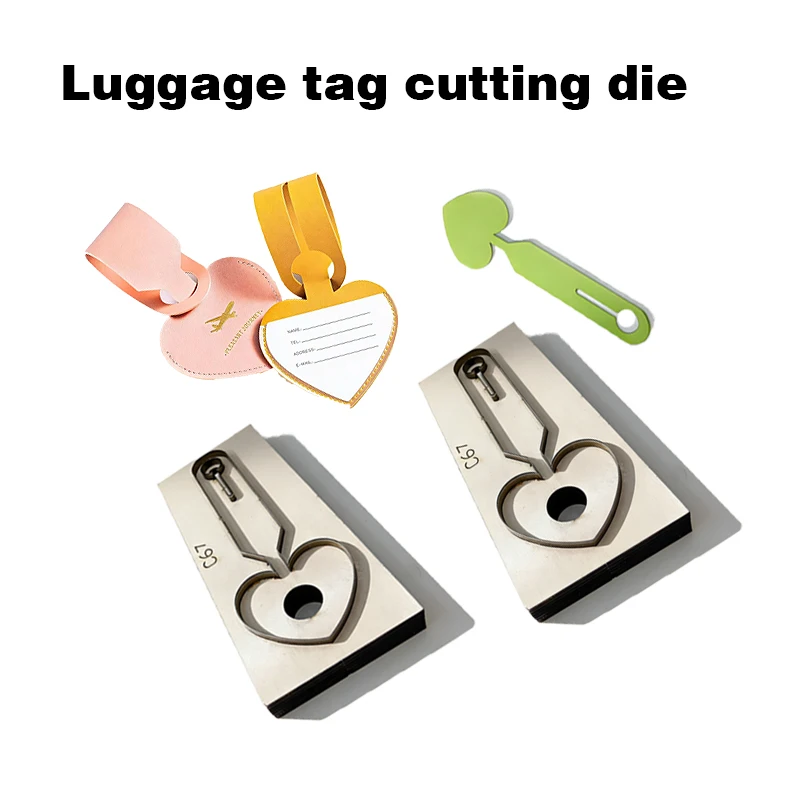 C67Heart-Shaped Leather Luggage Tag Cutting Mold DIY Handcraft Travel Tag Press Flower down Material Knife
C67Heart-Shaped Leather Luggage Tag Cutting Mold DIY Handcraft Travel Tag Press Flower down Material Knife
