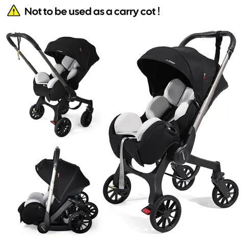Multi-functional Baby Stroller, Foldable Newborn Stroller, Outdoor Handcart, Adjustable Backrest, Bidirectional Push High View
