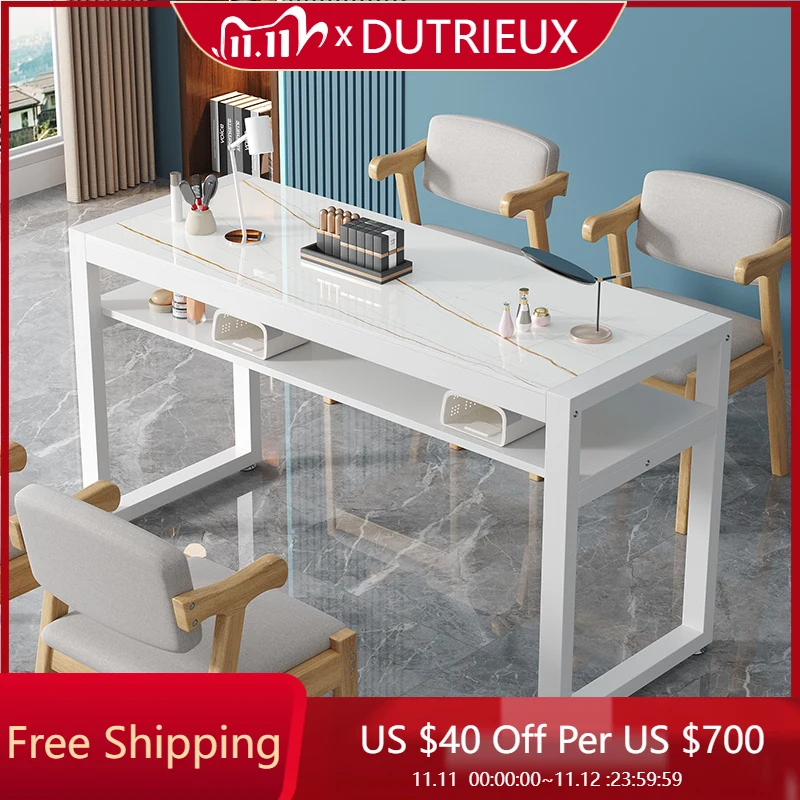 White Easy Clean Nail Desk Design Salon Simple Professionals Manicure Table Waterproof High Quality Tavolo Per Unghie Furniture
White Easy Clean Nail Desk Design Salon Simple Professionals Manicure Table Waterproof High Quality Tavolo Per Unghie Furniture