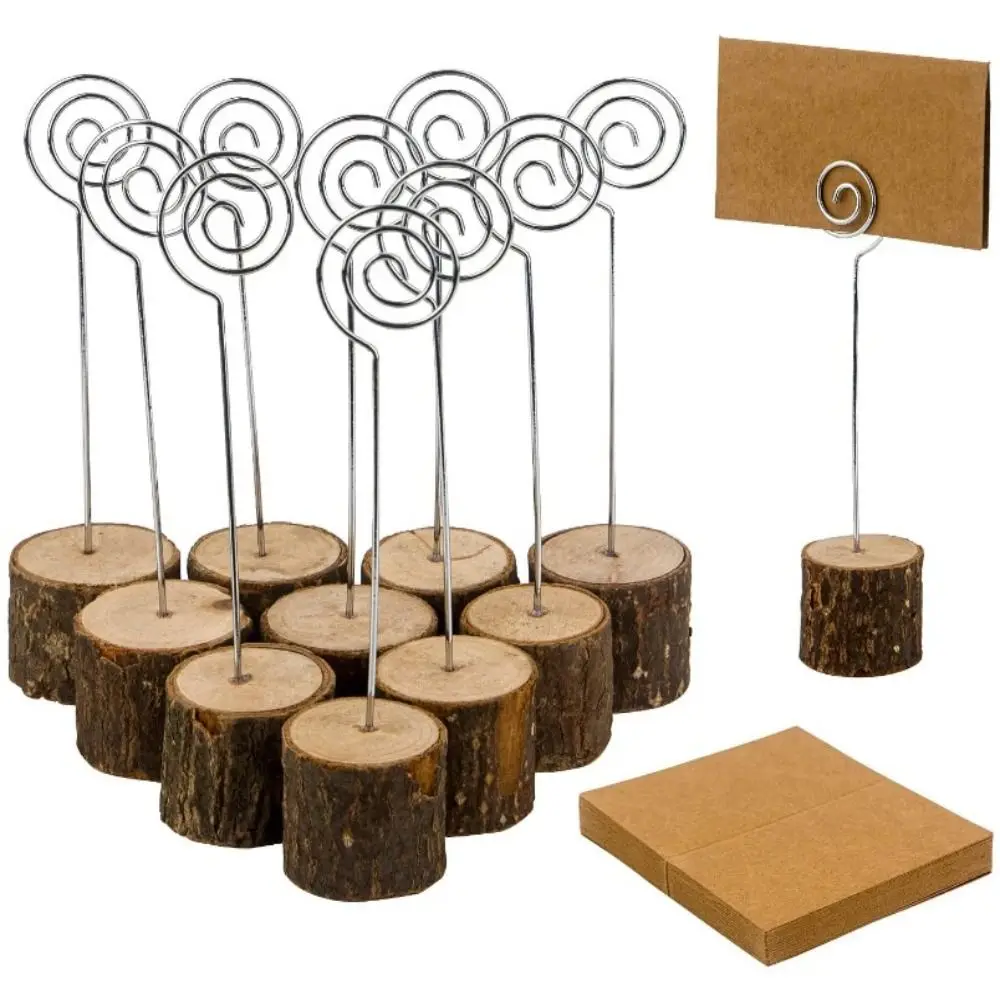 With Swirl Wire Bark Memo Holder Stand Picture Messege Table Number Name Sign Wooden Card Wood Place Card Holders Party
With Swirl Wire Bark Memo Holder Stand Picture Messege Table Number Name Sign Wooden Card Wood Place Card Holders Party