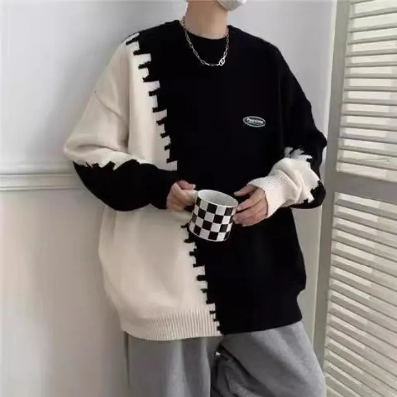 Extra Large 300 Pou Color Blo Men's Sweater Winter Loose round Ne Lazy Sle Thiened Knitted Base irt Knitwear
Extra Large 300 Pou Color Blo Men's Sweater Winter Loose round Ne Lazy Sle Thiened Knitted Base irt Knitwear