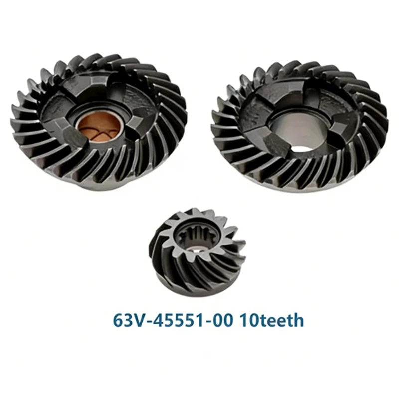 Gear Set for Yamaha and Gear Set for Hidea 2 Stroke 15HP 15F Boat Engine 6E7-45560-01 63V-45551-00 6E7-45571-00
Gear Set for Yamaha and Gear Set for Hidea 2 Stroke 15HP 15F Boat Engine 6E7-45560-01 63V-45551-00 6E7-45571-00