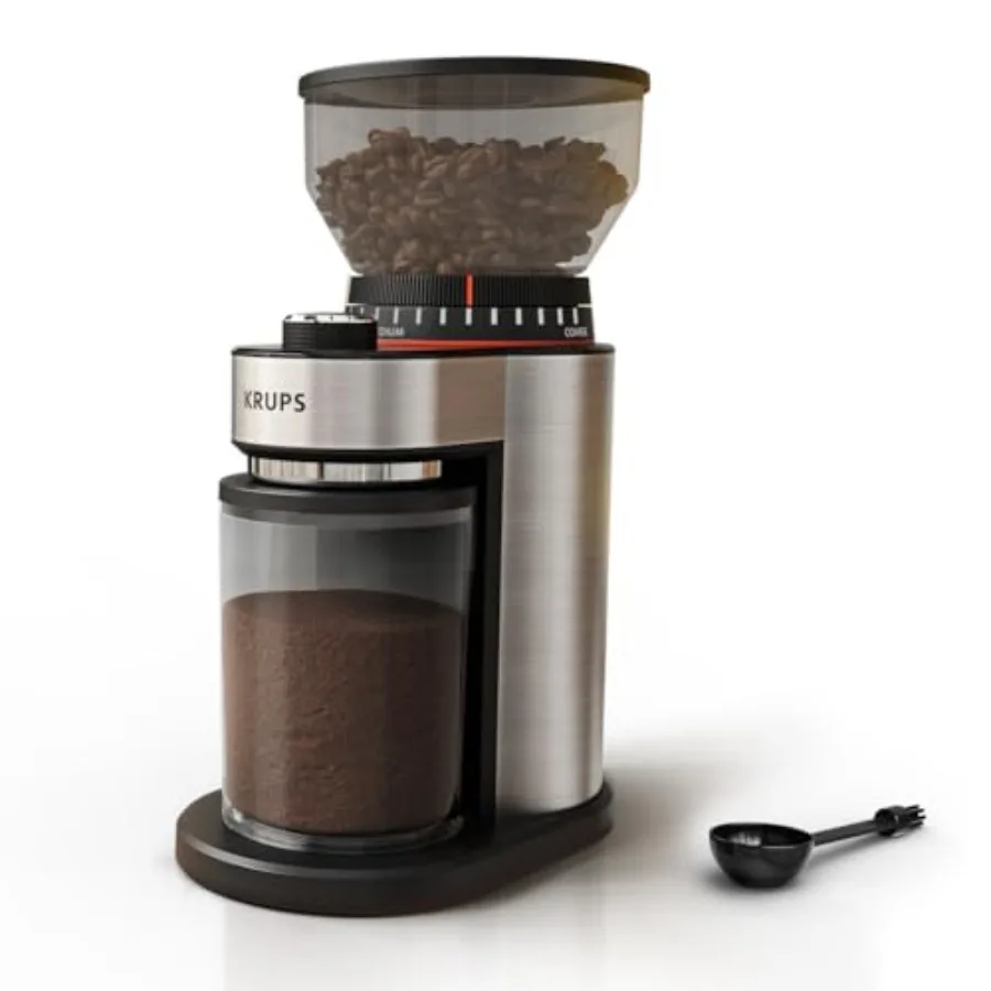 Flat Burr Coffee Grinder Electric 18 Adjustable Grind Settings 2-20 Cups per Grind Single Touch Coffee Bean and Spice Grinder S
Flat Burr Coffee Grinder Electric 18 Adjustable Grind Settings 2-20 Cups per Grind Single Touch Coffee Bean and Spice Grinder S