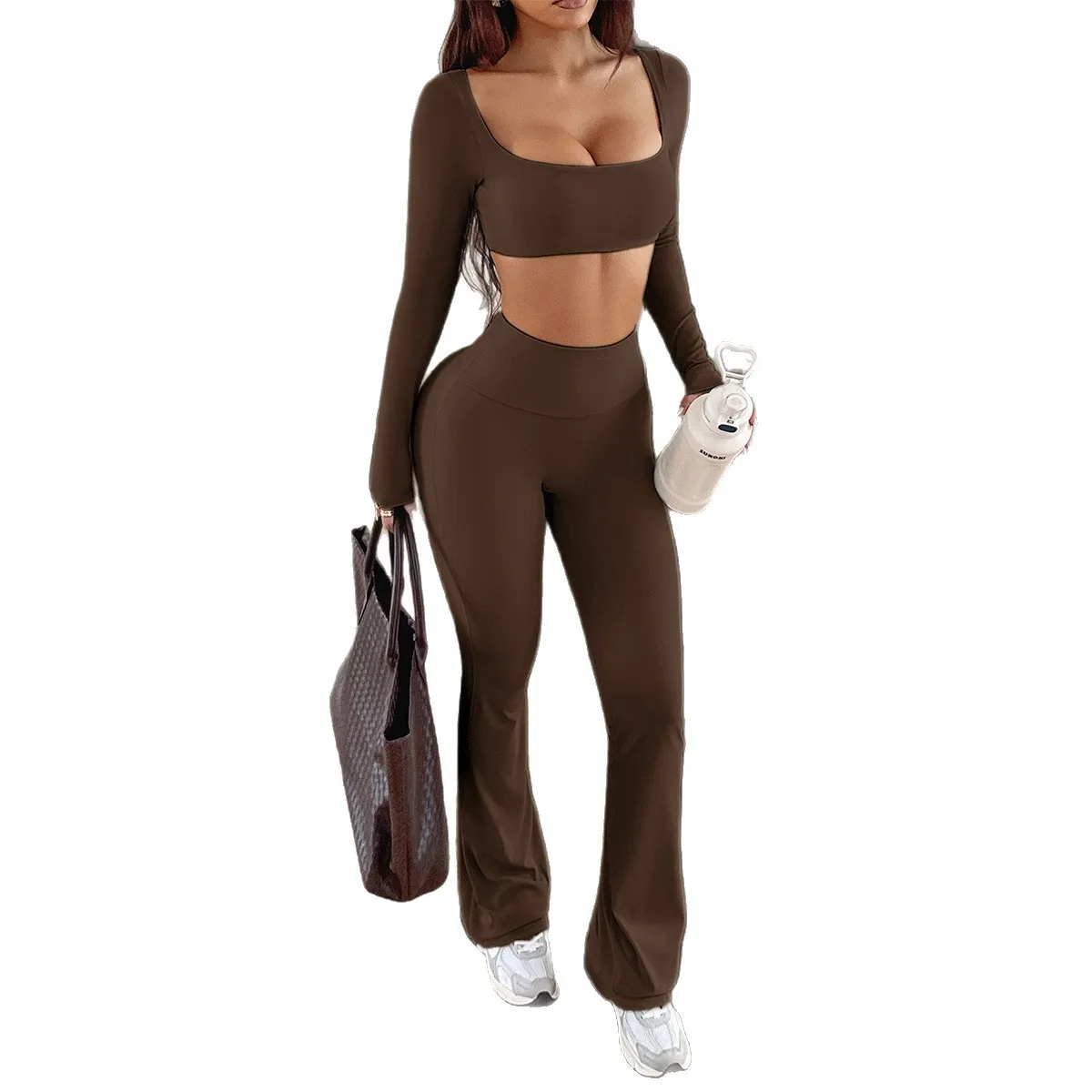 Women's Clothing Y2K Yoga Style Long-Sleeve T-Shirt and Tight-Fitting Pants Set Matching Sets
Women's Clothing Y2K Yoga Style Long-Sleeve T-Shirt and Tight-Fitting Pants Set Matching Sets