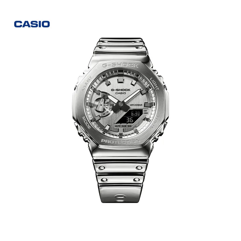 Casio GM-2100YM Silver Square Shock-Resistant Sports Watch
Casio GM-2100YM Silver Square Shock-Resistant Sports Watch