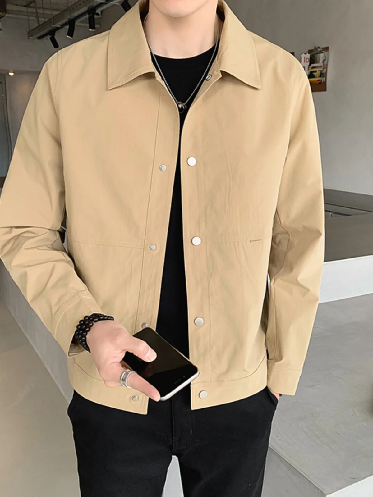 New 2025 Men's Casual Thin Jaet Collared Busin Adstrative Coat Spring Autumn Lightweight Top Youth Faion Polyester...
New 2025 Men's Casual Thin Jaet Collared Busin Adstrative Coat Spring Autumn Lightweight Top Youth Faion Polyester...