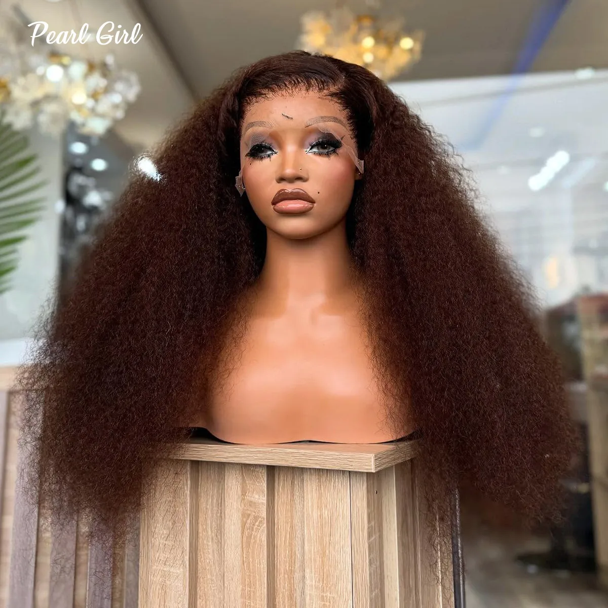 Brown Color Afro Kinky Curly 13x6 13x6 Lace Front Wig Human Hair Preplucked 360 Full Lace Pixie Curls Wig Glueless Ready to Wear
Brown Color Afro Kinky Curly 13x6 13x6 Lace Front Wig Human Hair Preplucked 360 Full Lace Pixie Curls Wig Glueless Ready to Wear