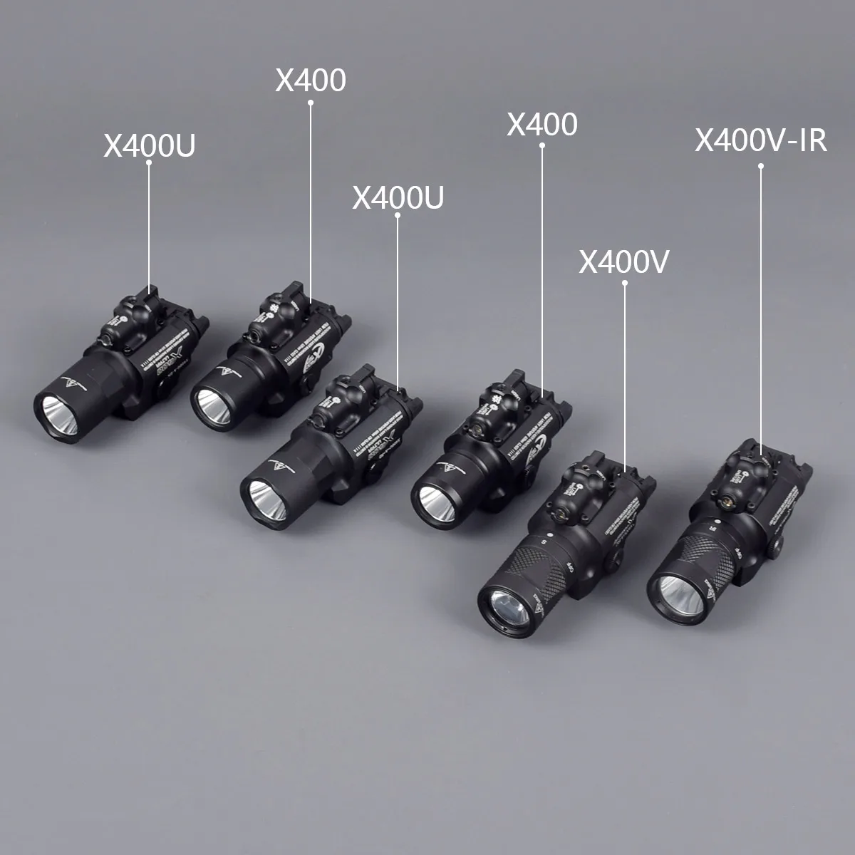 Surefire X400 X400V X400V-IR X400U Ultra Light Red/Green Laser Light Combe SF Flashlight IR Light Fit 20mm Rail Aluminum Making
Surefire X400 X400V X400V-IR X400U Ultra Light Red/Green Laser Light Combe SF Flashlight IR Light Fit 20mm Rail Aluminum Making