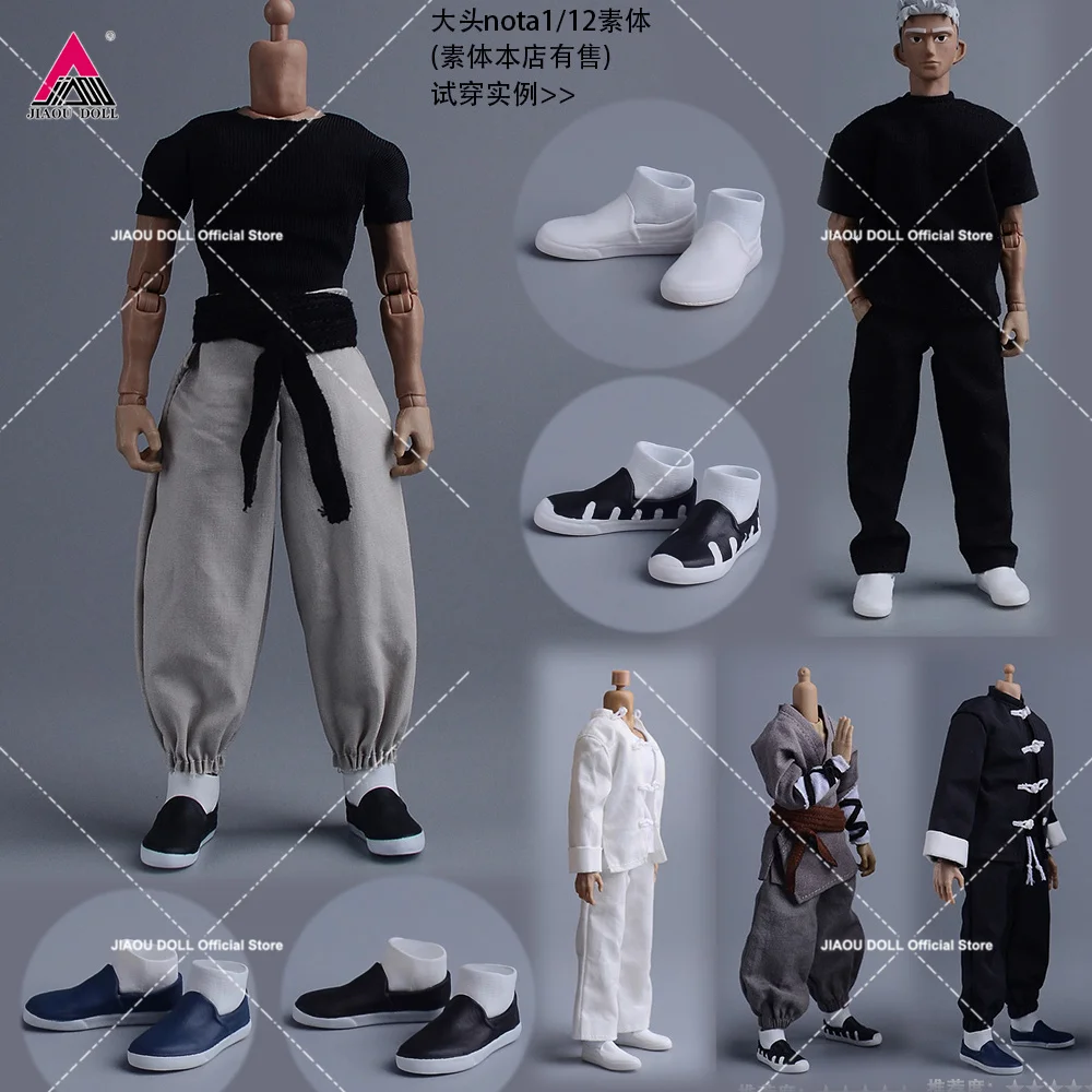 ATStory 1/12 Scale Vintage Kung Fu Shoes T-shirt Pants Suit Clothes Model for 6'' Male Soldiers Action Figure Body Dolls Toy
ATStory 1/12 Scale Vintage Kung Fu Shoes T-shirt Pants Suit Clothes Model for 6'' Male Soldiers Action Figure Body Dolls Toy