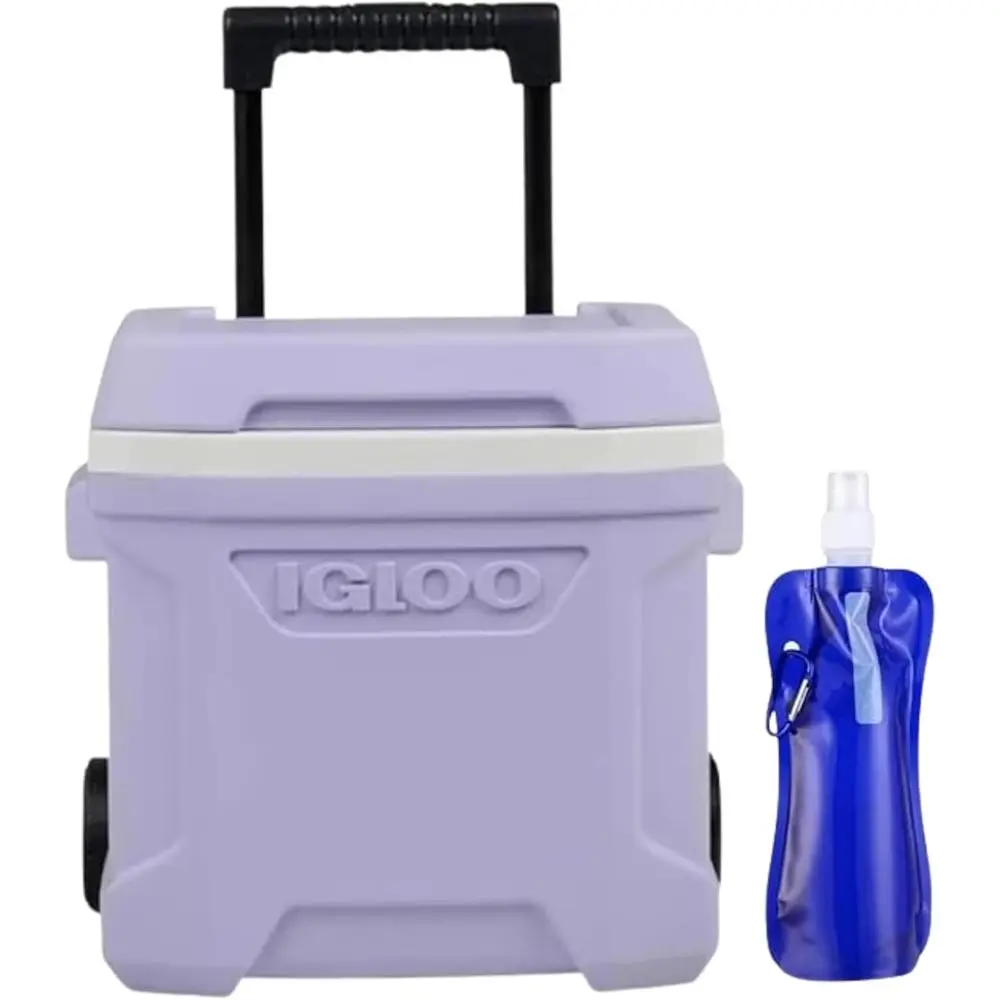 16-Quart Hard-Sided Portable Insulated Cooler with Wheels, Telescoping Handle, Cool Riser Tech, Leak-Resistant, Collapsible Bott
16-Quart Hard-Sided Portable Insulated Cooler with Wheels, Telescoping Handle, Cool Riser Tech, Leak-Resistant, Collapsible Bott