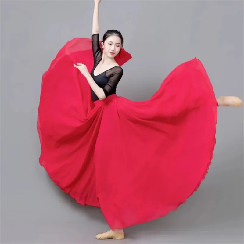 Танцевальная юбка-пачка из шифона с двойным слоем, расклешенная, на 720 градусов, однотонная, для танцев в стиле Синьцзян, А-силуэт
Танцевальная юбка-пачка из шифона с двойным слоем, расклешенная, на 720 градусов, однотонная, для танцев в стиле Синьцзян, А-силуэт