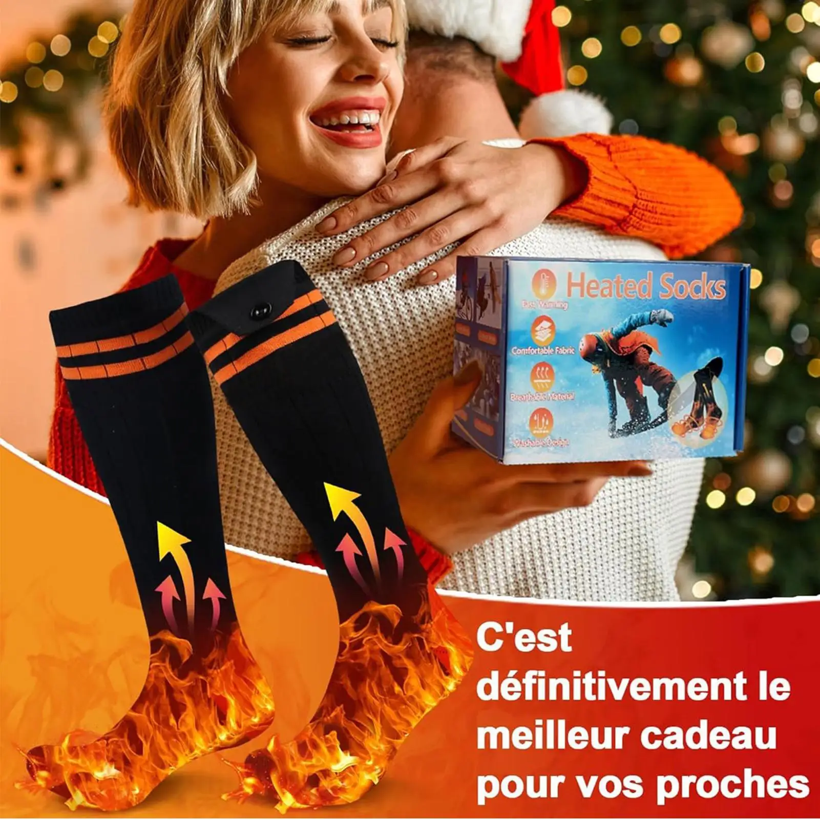 Электрические носки, быстрый нагрев, долговечные зимние грелки для ног, женские носки для холодной погоды, рыбалки, катания на лыжах, альпинизма, кемпинга 
Электрические носки, быстрый нагрев, долговечные зимние грелки для ног, женские носки для холодной погоды, рыбалки, катания на лыжах, альпинизма, кемпинга