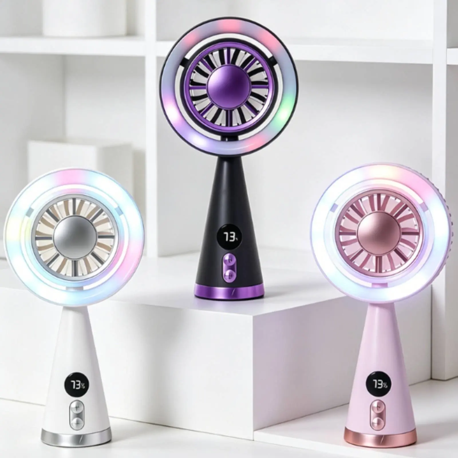 USB Rechargeable Handheld Fan Lightweight USB Rechargeable Fan Small Appliance LED Light Strong Wind for Outdoor, Office
USB Rechargeable Handheld Fan Lightweight USB Rechargeable Fan Small Appliance LED Light Strong Wind for Outdoor, Office