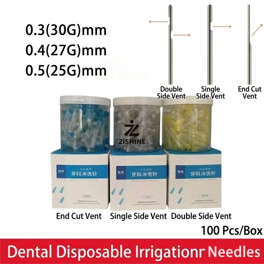 100Pcs Dental Disposable Irrigation Needle Tips 25G 27G 30G End Cut Single Double Side Vent Endodontic Root Canal Syringe Tip
100Pcs Dental Disposable Irrigation Needle Tips 25G 27G 30G End Cut Single Double Side Vent Endodontic Root Canal Syringe Tip