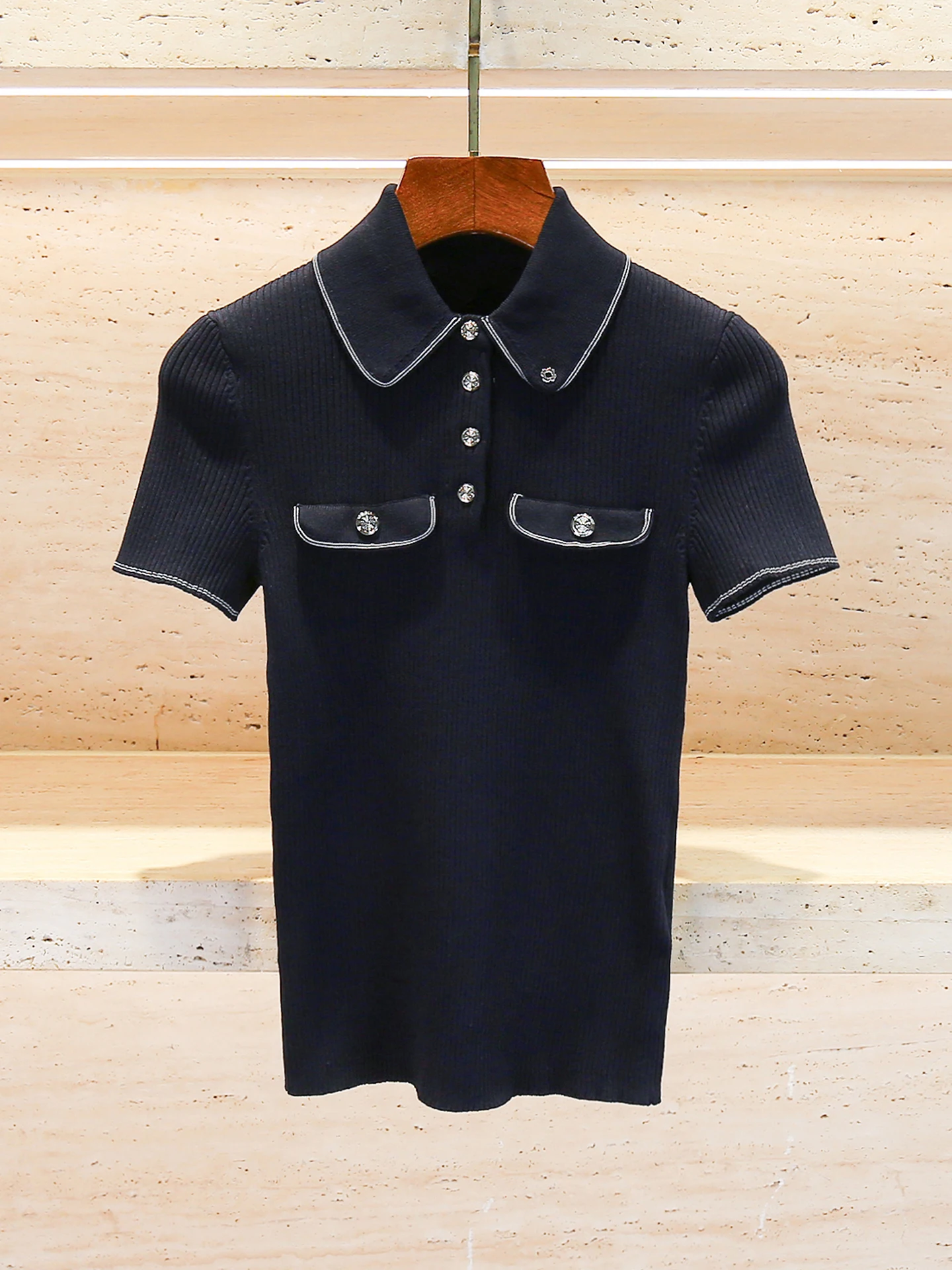 M Home Nan You Высококачественный женский летний повседневный трикотажный топ Ne Slim Fit T irt Sle Commute Простая трикотажная одежда
M Home Nan You Высококачественный женский летний повседневный трикотажный топ Ne Slim Fit T irt Sle Commute Простая трикотажная одежда