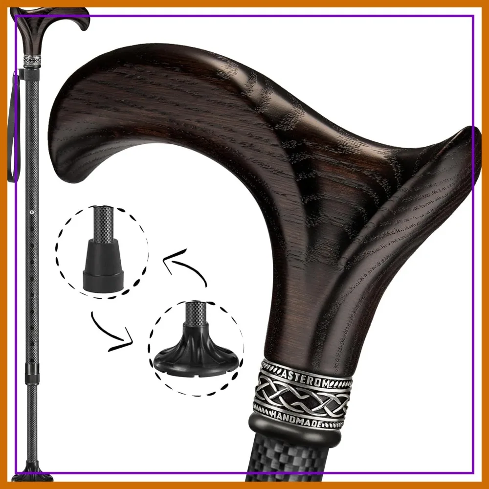 Lightweight Carbon Fiber Cane, Ergonomic Adjustable Walking Stick for Seniors, Men & Women
Lightweight Carbon Fiber Cane, Ergonomic Adjustable Walking Stick for Seniors, Men & Women