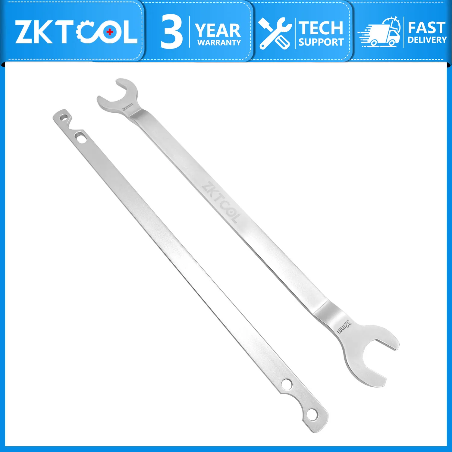 All-New Extended & Heavy-Duty Edition — 32mm & 36mm Fan Clutch Wrench Set, Including Water Pump Pulley Holding & Removal Tool
All-New Extended & Heavy-Duty Edition — 32mm & 36mm Fan Clutch Wrench Set, Including Water Pump Pulley Holding & Removal Tool