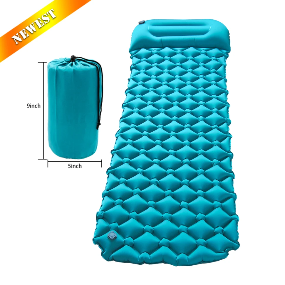 Outdoor Light Lightweight Backpack Sleeping Pad Ultralight Camping Self-inflating Inflatable Air Pad Mat with Pillow
Outdoor Light Lightweight Backpack Sleeping Pad Ultralight Camping Self-inflating Inflatable Air Pad Mat with Pillow