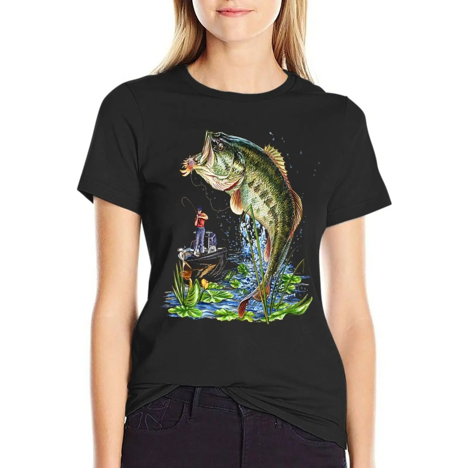 Fishing Graphic T-Shirt customs animal print shirt for girls female cat shirts for Women
Fishing Graphic T-Shirt customs animal print shirt for girls female cat shirts for Women